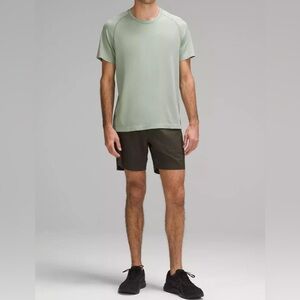 LULULEMON Metal Vent Tech Short Sleeve Shirt Palm Court Green Size XL